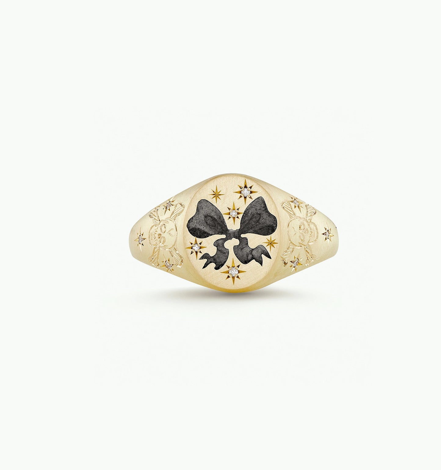 Fashion Heart Animal Stainless Steel PVD Ring