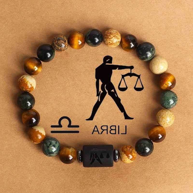 Casual Geometric Natural Stone Beaded Bracelet Crystal Handmade Unisex Jewelry