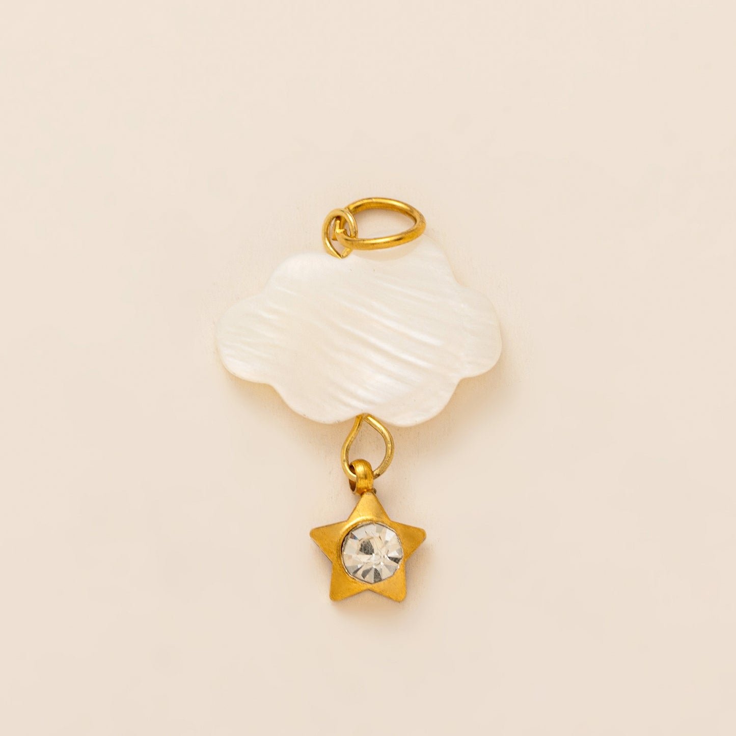 Ciondolo Fai da Te Vintage in Acciaio Inossidabile Placcato Oro 18K, Charm a Stella, Rivestito in PVD