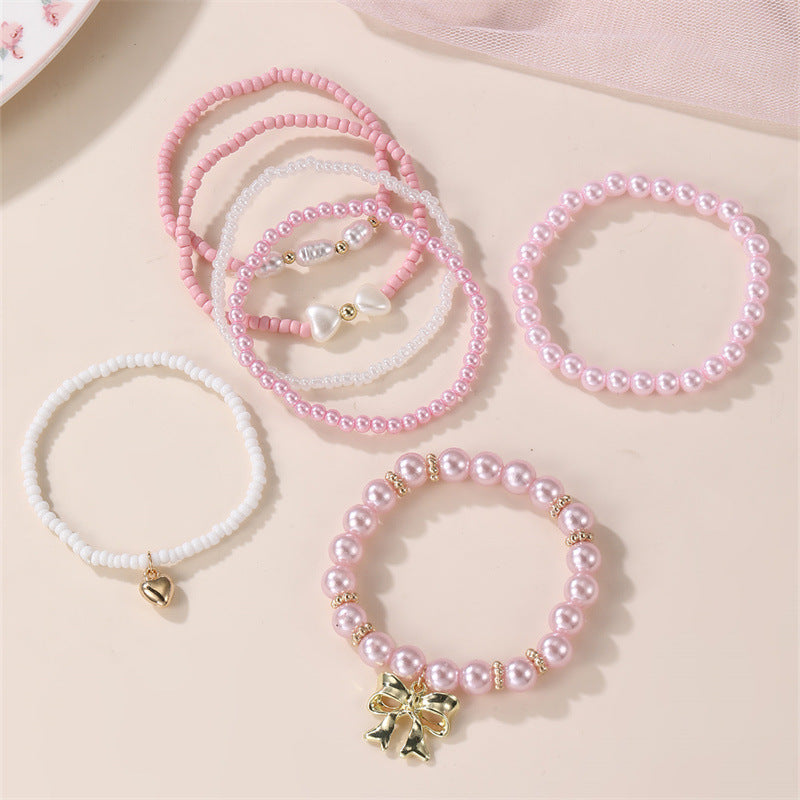Pulsera infantil con forma de estrella bohemia en tema de océano azul con material de resina y artesanía hecha a mano