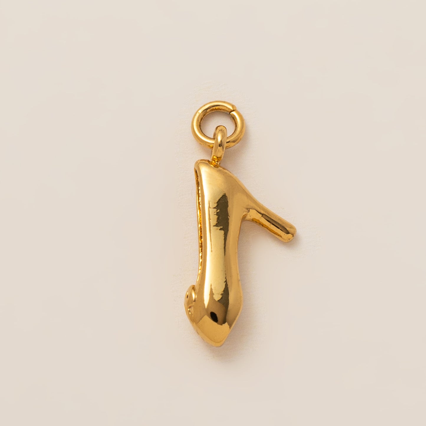 Minimalist 18K Gold Plated Titanium Steel Cross Charm Bar