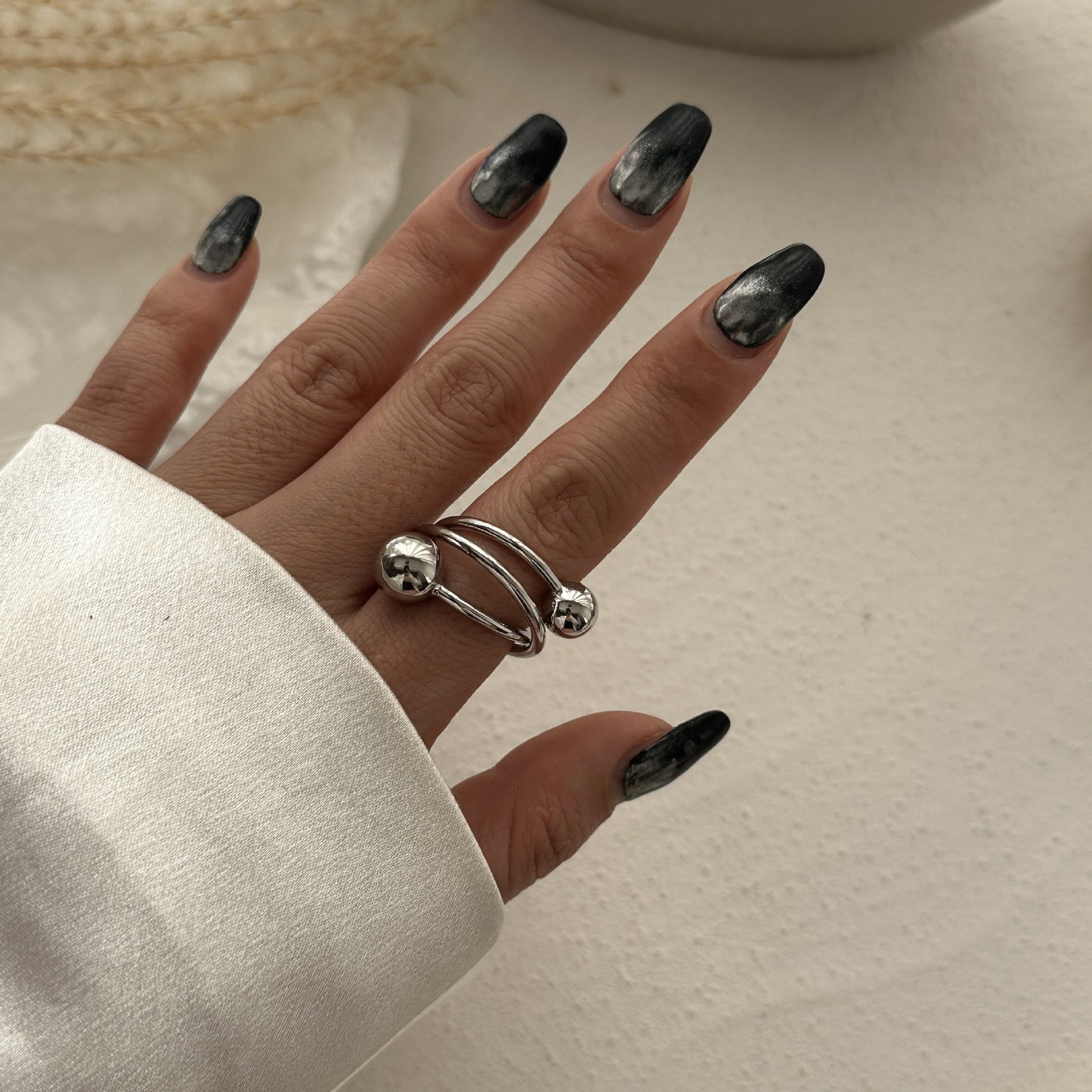 Bracciale alla moda con polsino largo in lega placcata oro, stile hip-hop e geometrico