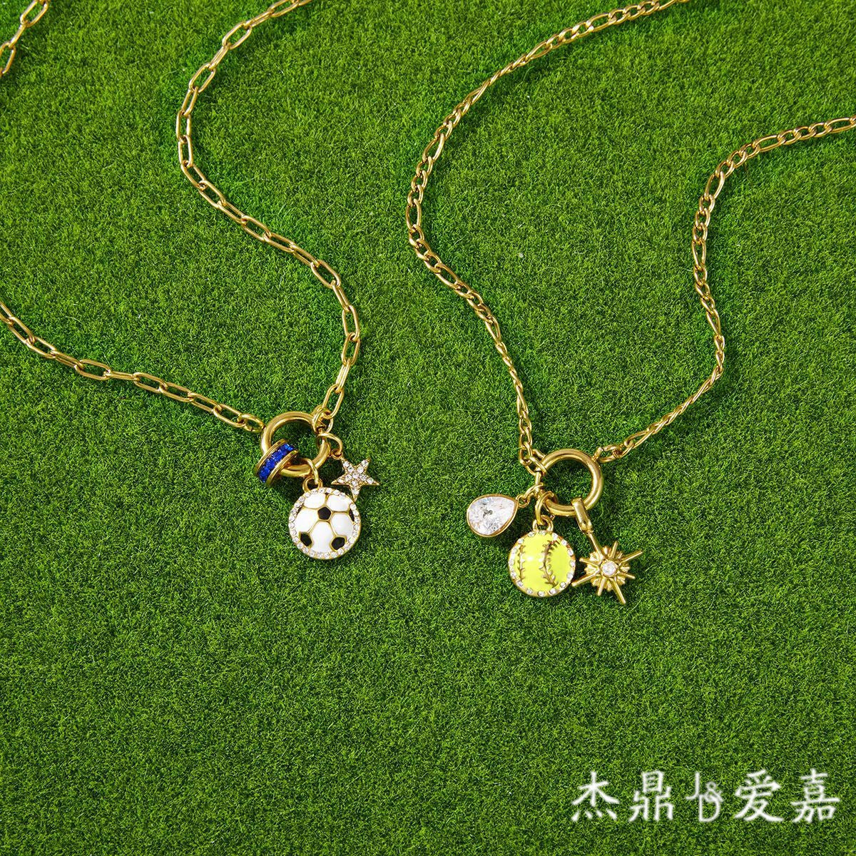 Minimalist Luxury Geometric Drip Oil Titanium Steel Tennis Necklace for Women