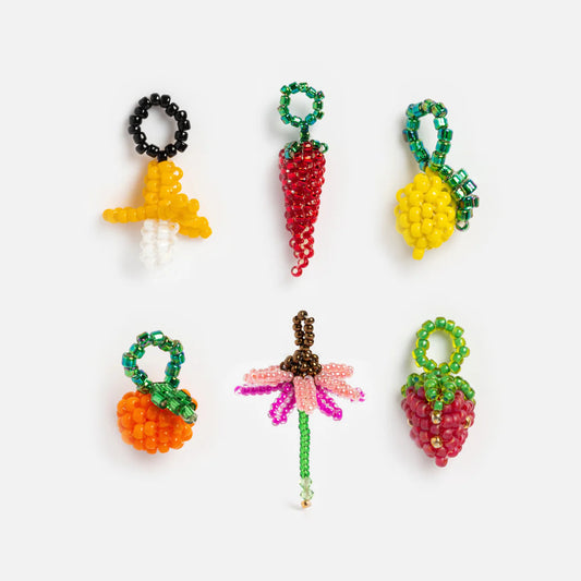 Hand-woven Acrylic Snake Animal Pendant Charm