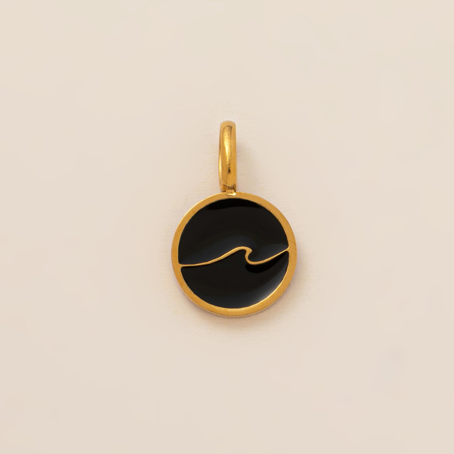 Minimalist 18K Gold Plated Round Square Geometric Stainless Steel Pendant Necklace
