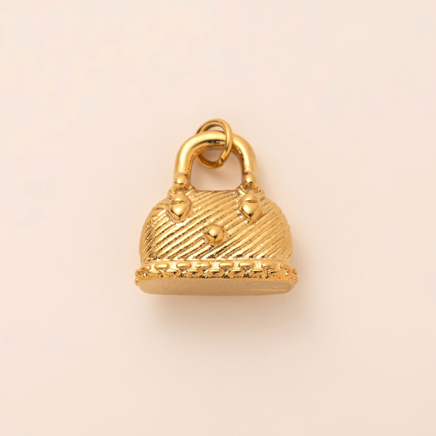 Casual Stainless Steel PVD 18K Gold Plated Heart Charm Bar