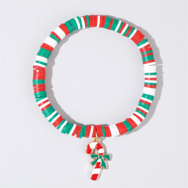 Christmas Cartoon Resin Charm Bracelet for Women