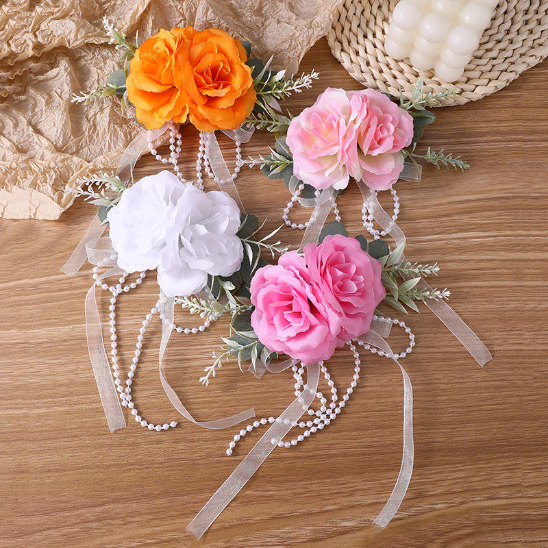 Natural Style Bowknot Duckbill Hair Clip for Children Made of Plastic Resin with Ruffled and Mesh Details for Vacation Photos Parties and Festivals