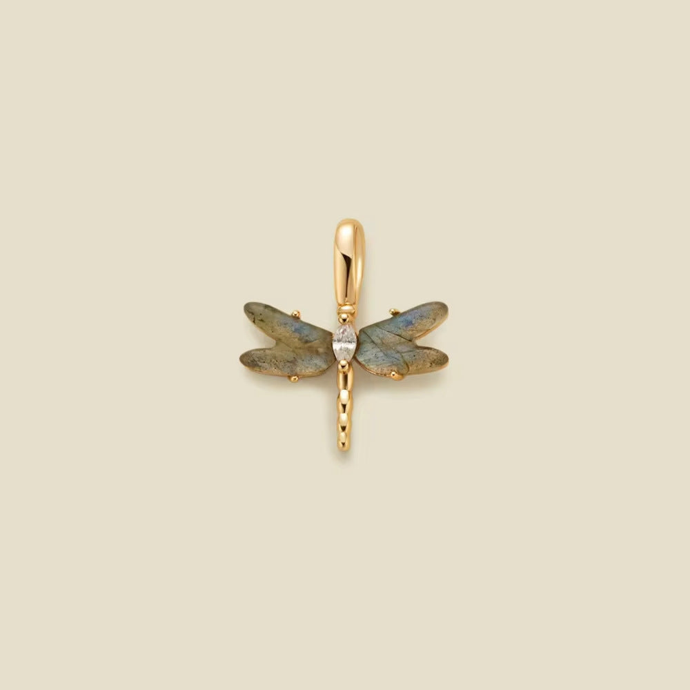 Minimalist Gold Plated Brass Pendant Necklace with Heart Moon Star Butterfly and Floral Design