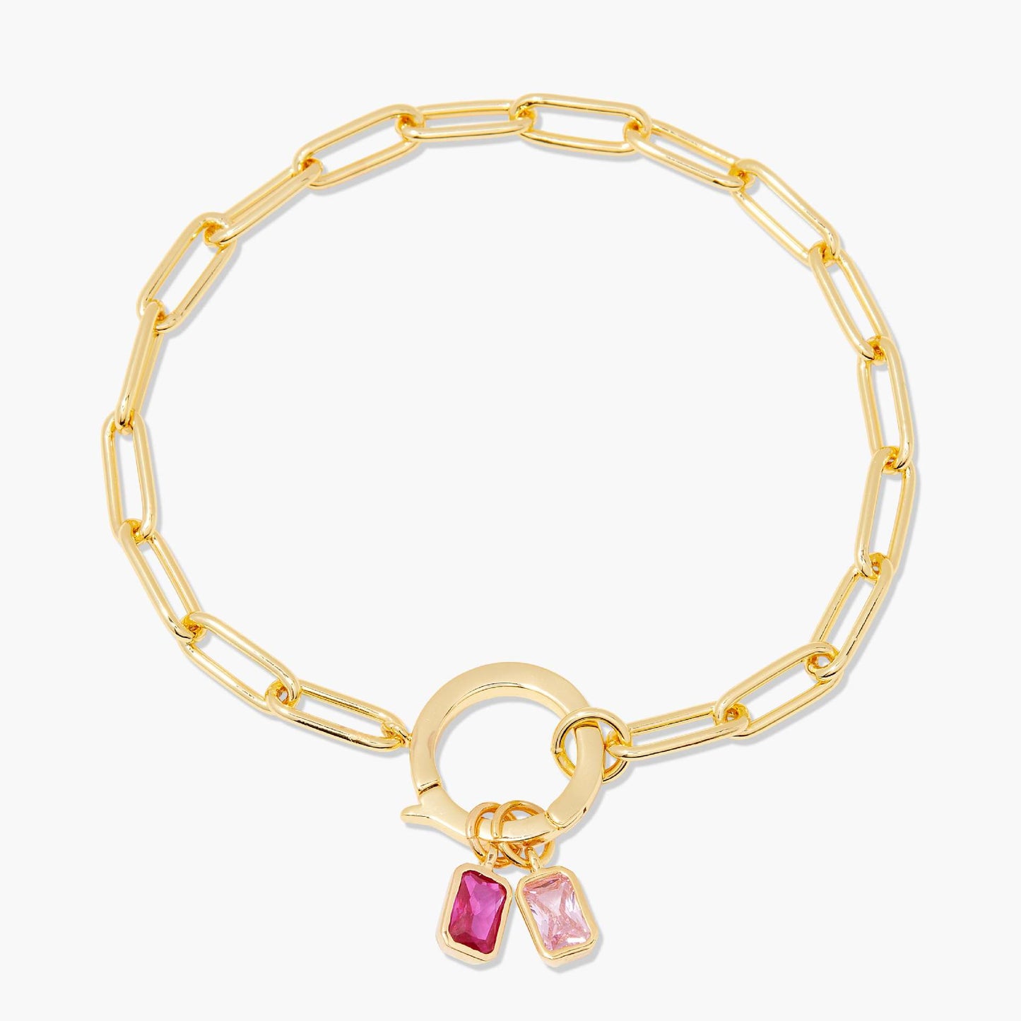 Minimalist Square Geometric Stainless Steel PVD Gold Plated Charm Bar Necklace for Unisex