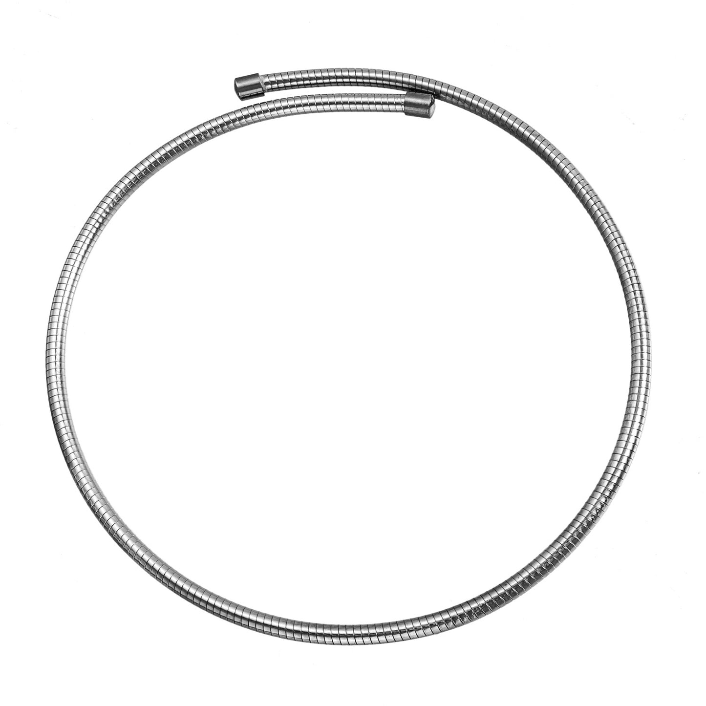 Minimalist Geometric Stainless Steel Choker Necklace for Women with Titanium Steel Accent and Elegant Round Design