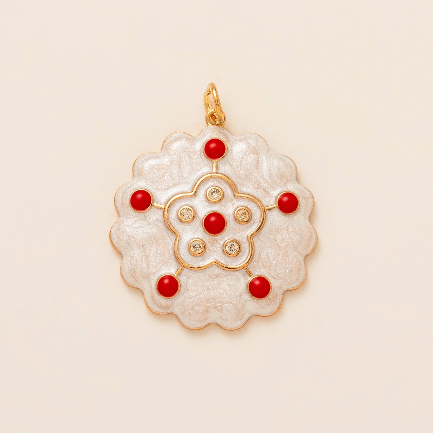 Minimalist Elegant Floral Plated Stainless Steel Charm Bar