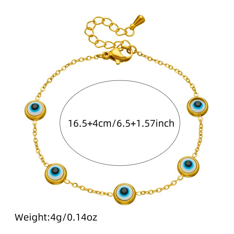 Fashion Office Chic Plated Stainless Steel Necklace Earrings Bracelet Set
