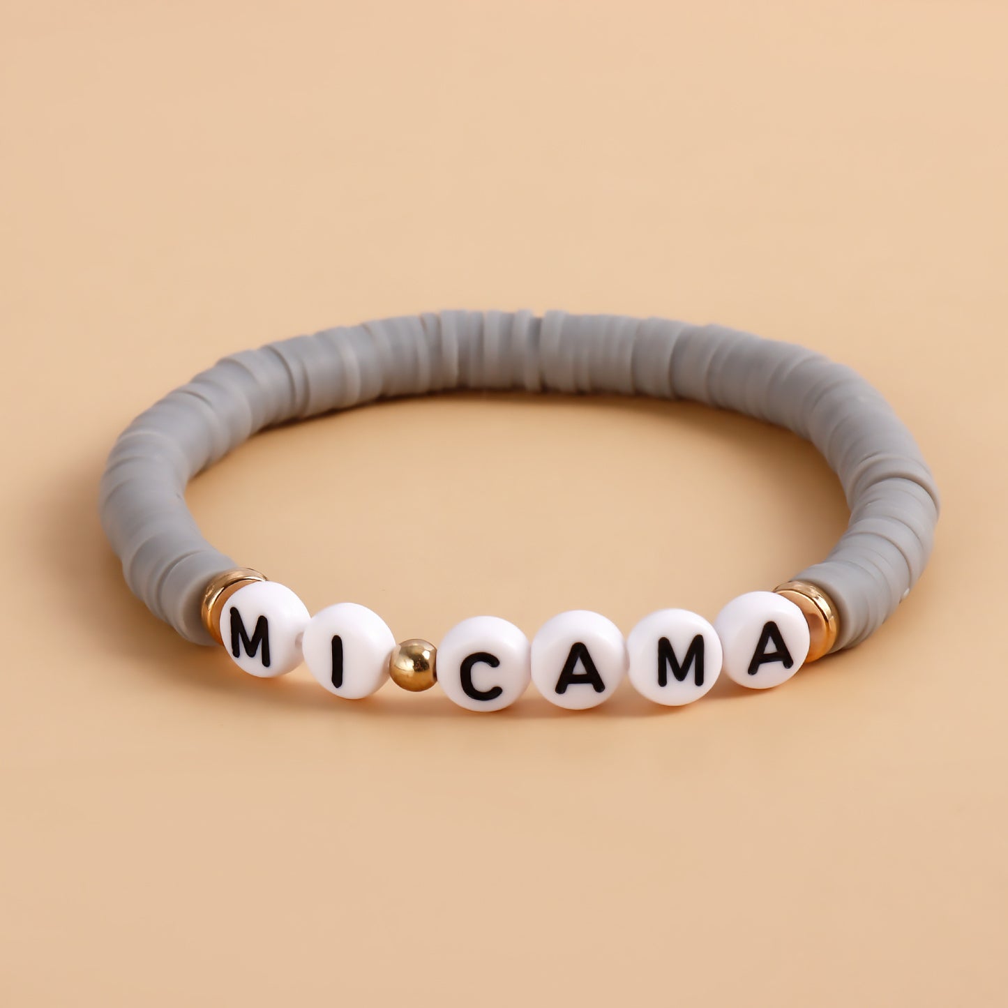 Geometric Ins Style Plated Bracelet Set with Crystal Charms and Letter Accents for Women and Men