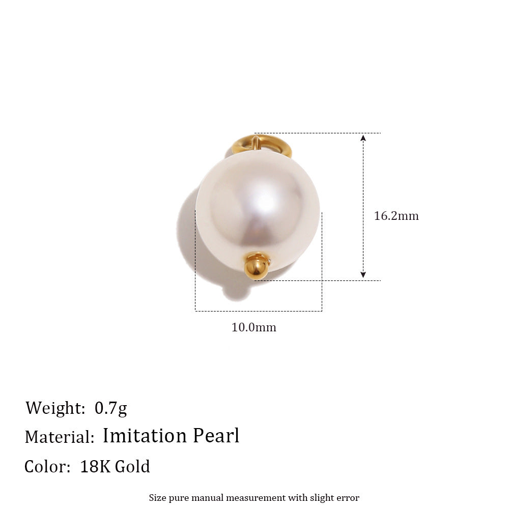Luxury Minimalist Stainless Steel 18K Gold Plated Star Heart Geometric Locket Charm Bar
