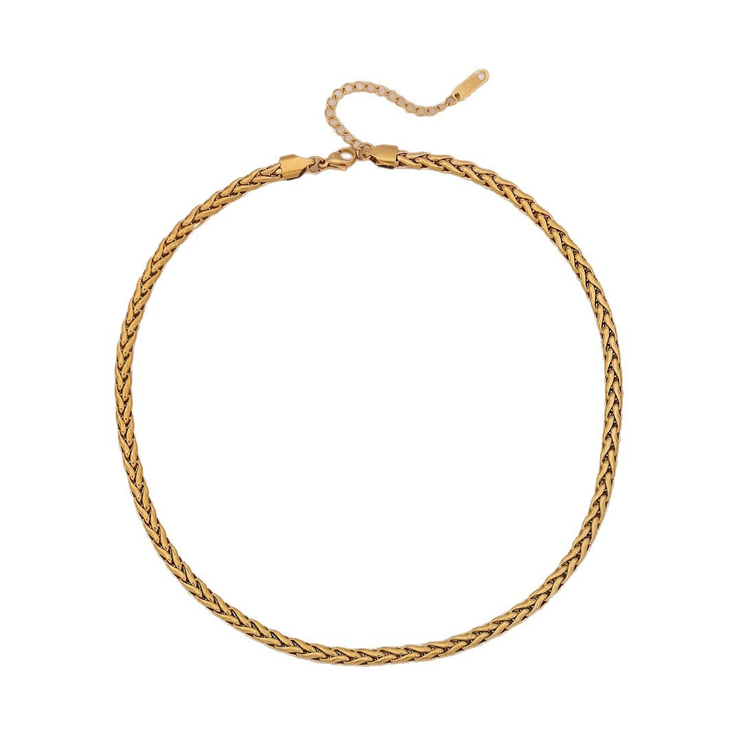 Collana a catena minimalista con serpente per donna in acciaio inossidabile placcato - Gioielli delicati per clavicola
