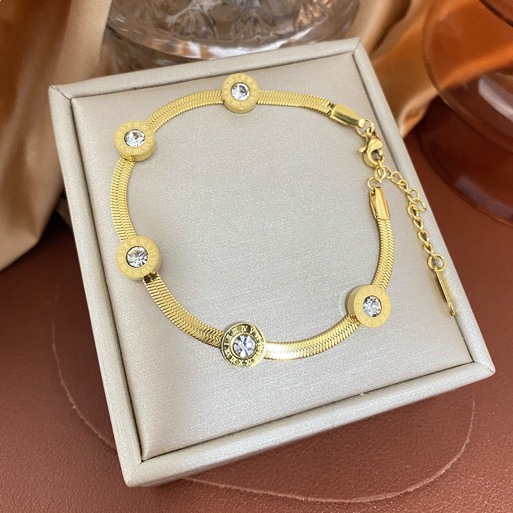 Bracciale Bohémien a Farfalla in Acciaio al Titanio con Finitura Placcata per Uomo e Donna