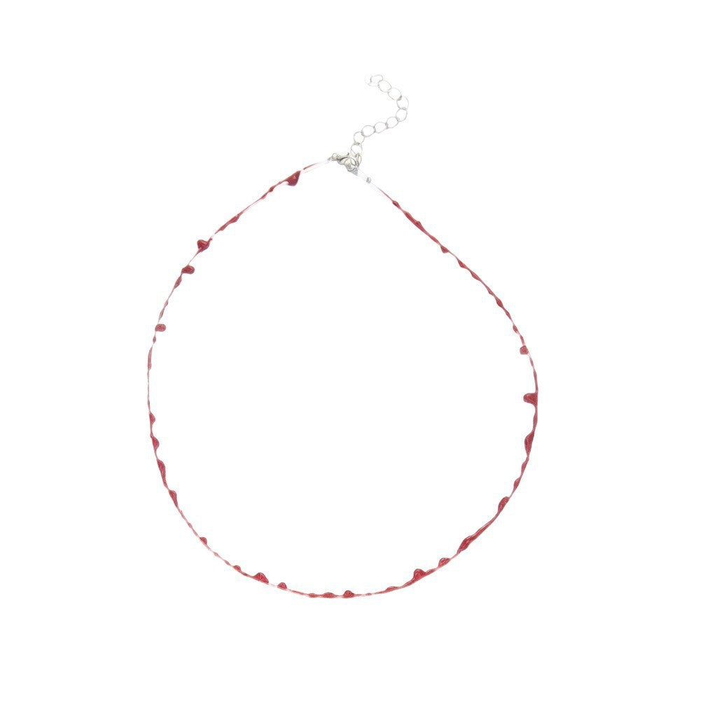 Gothic Cartoon Teardrop Geometric Alloy Plated Layered Necklace for Women