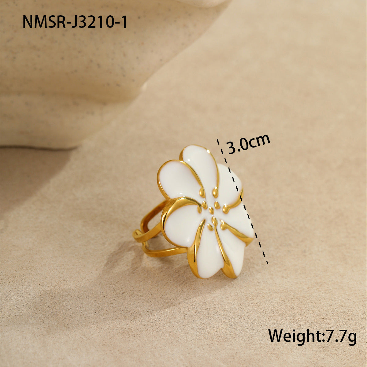 Pendientes Florales Minimalistas de Acero Inoxidable con Acabado Esmaltado para Mujer Diseño Geométrico de Pétalos Joyería de Oficina de Moda