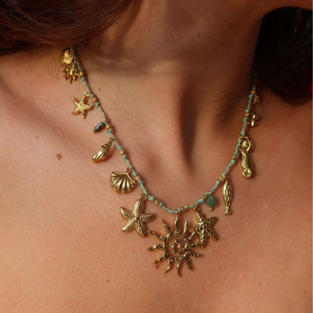 Collana con ciondolo a barra a forma di cuore, croce e stella in acciaio al titanio placcato, stile casual, unisex