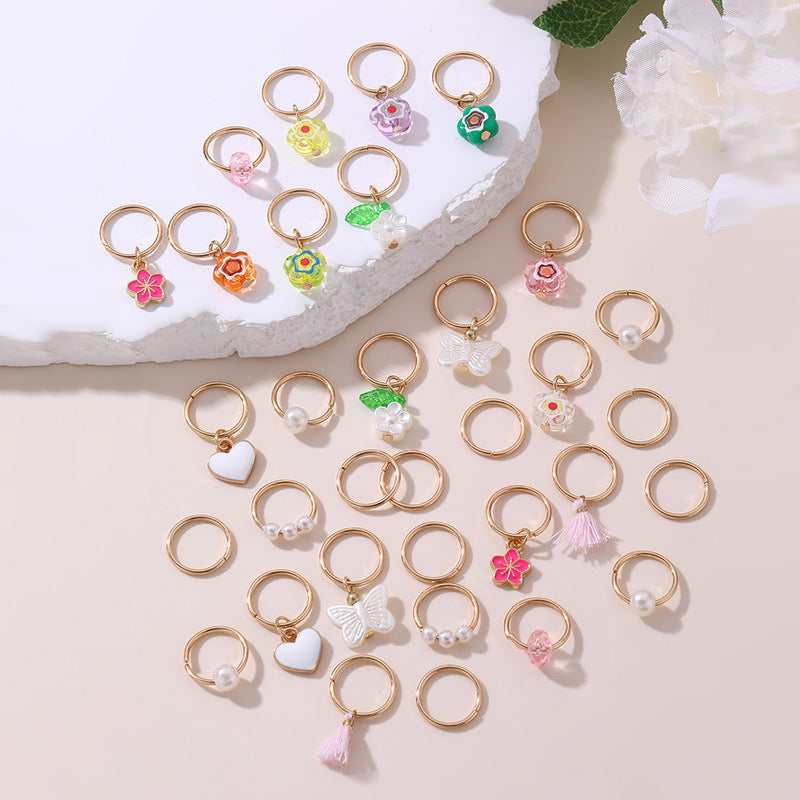Punk Street Style Geometric Metal Hair Clip for Women with Star Pattern and Electroplated Finish