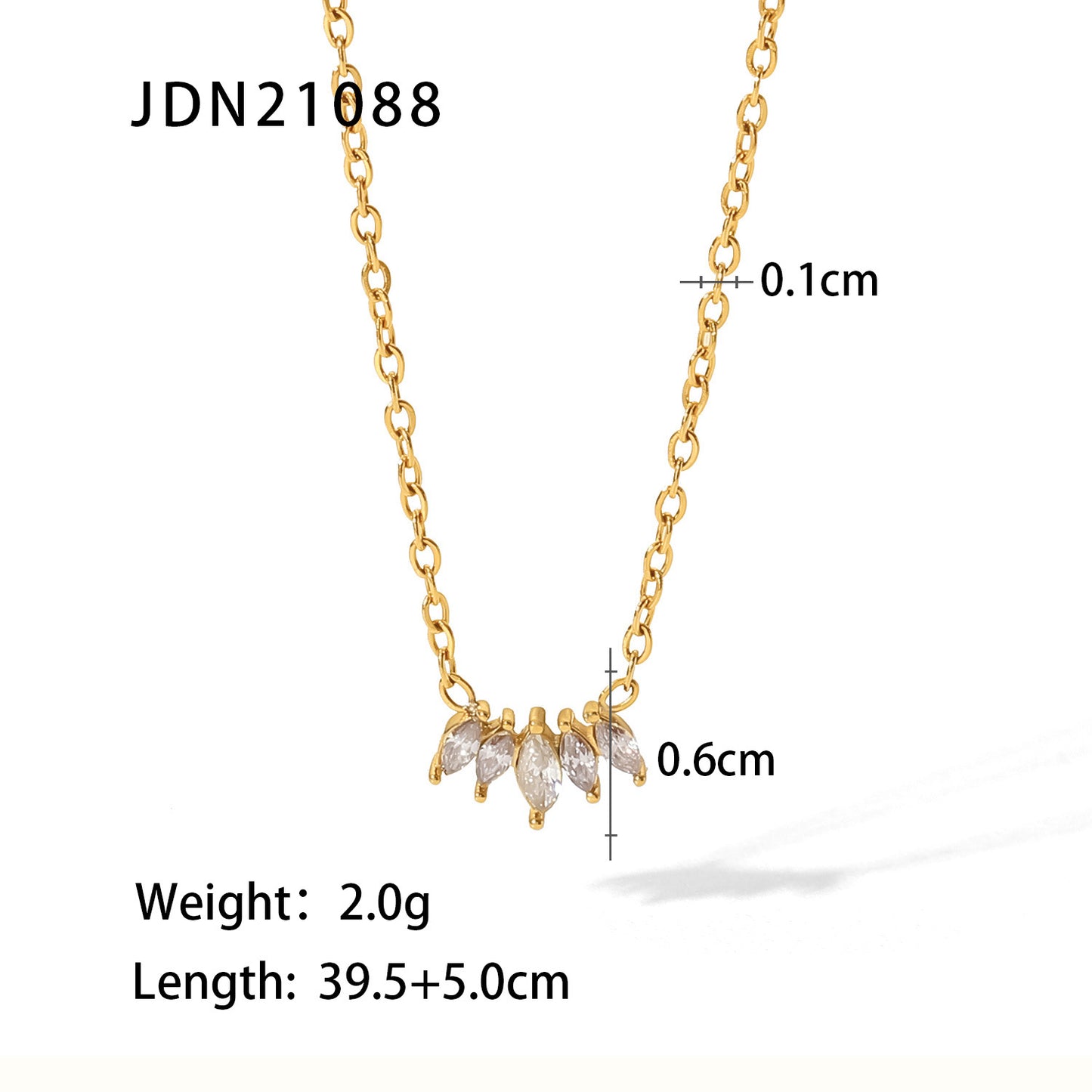 Collar con Colgante Minimalista de Acero Inoxidable en Forma de Corazón con Detalles de Perlas y Gota de Acero de Titanio, Acabado Chapado, Delicada Cadena para Clavícula para Mujer