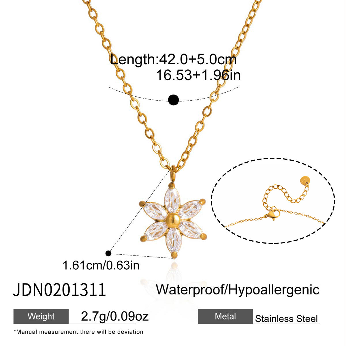 Minimalist Geometric Star Stainless Steel PVD Bracelet for Women