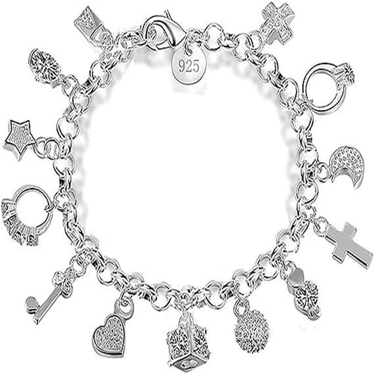 Natural Style Stainless Steel Plated Bracelet for Women and Teen Girls with Fresh Sweet Design