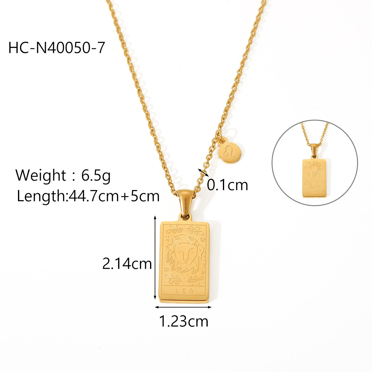 Collana con Ciondolo Costellazione Zodiacale Stile Ins da Donna in Acciaio al Titanio con Finitura Placcata