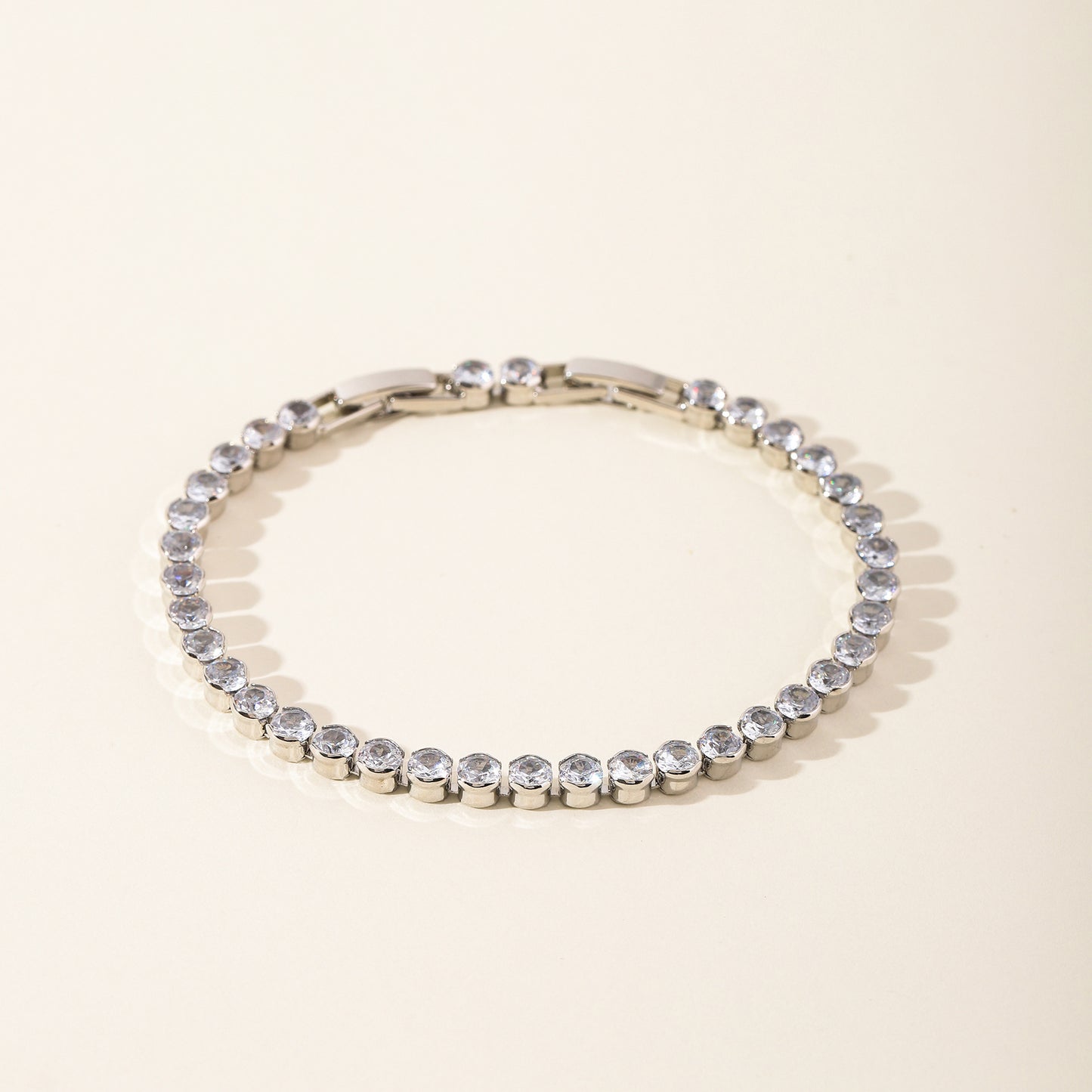 Luxury Gold Plated Brass Leaf Bracelet with Cubic Zirconia Inlay Unisex Floral Design