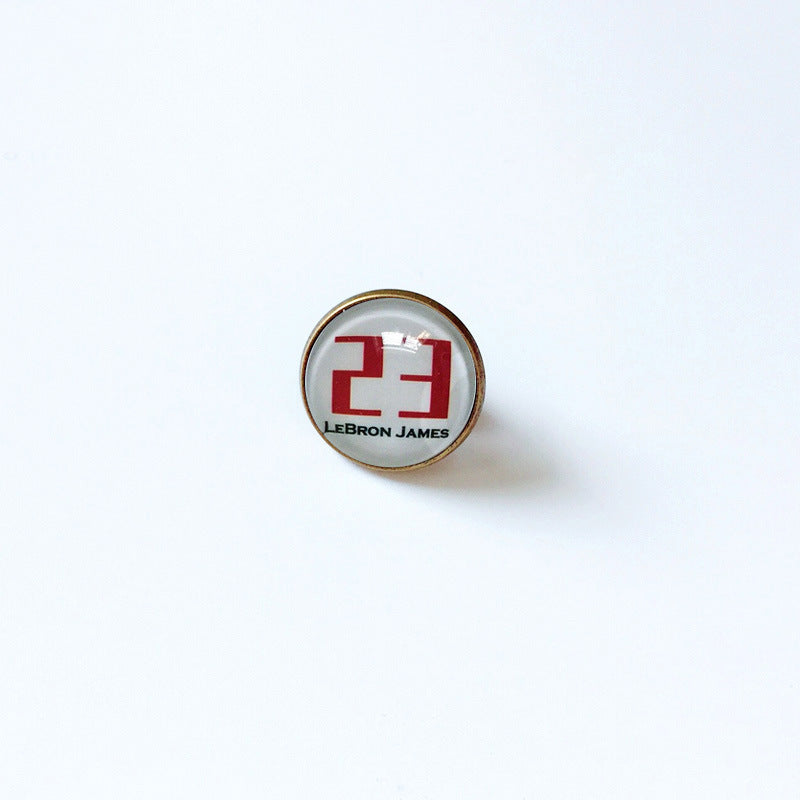 Pin de solapa metálico de equipos de baloncesto retro de la NBA - Insignia con gema vintage - Broche de Kobe Curry - Regalo para fans - Unisex