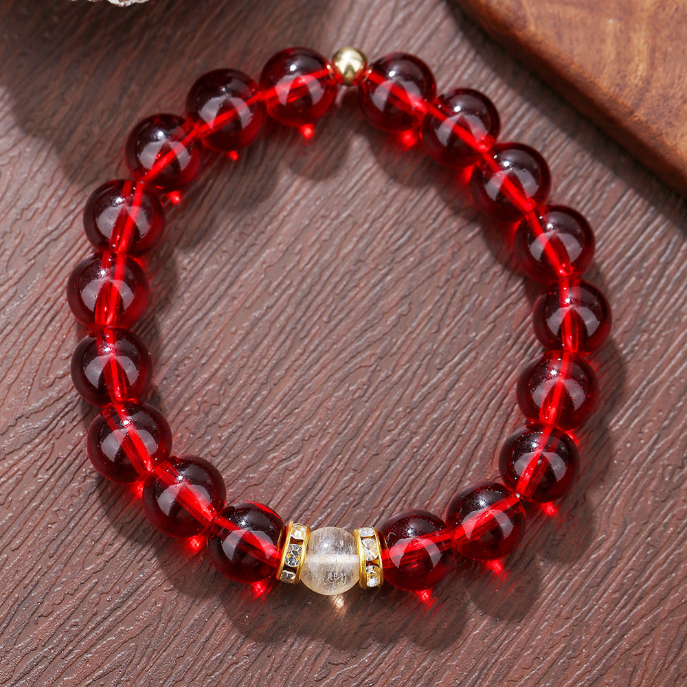 Lotus Beaded Bracelet with Tiger Eye Turquoise Agate and Volcanic Stone for Unisex