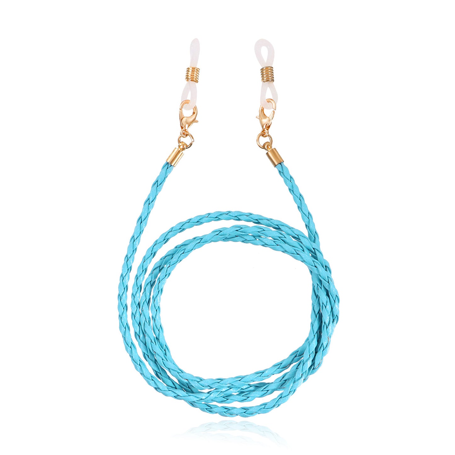 Elegant Fashion Braided Leather Eyeglass Chain for Women
