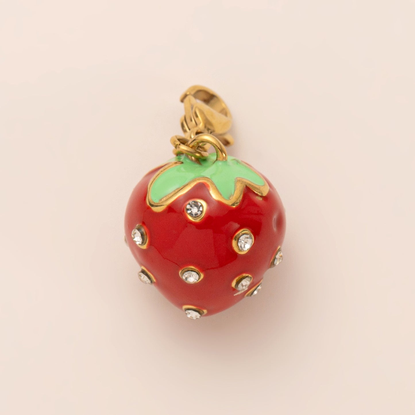 Sweet Minimalist Colorful Acrylic Bag Charm with Fruit Food Pattern