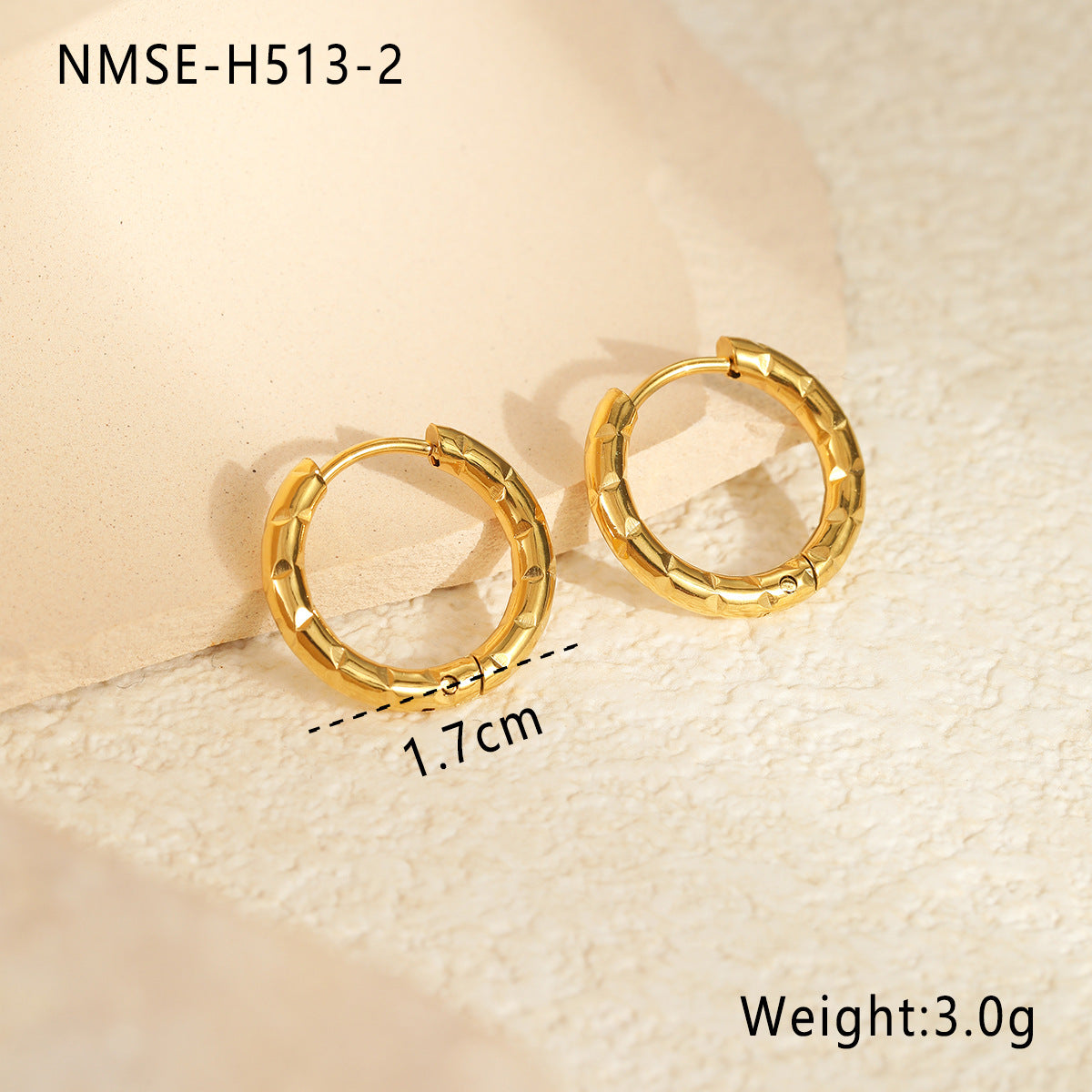 Pendientes de Aro Minimalistas Geométricos de Acero Inoxidable con Baño de Oro y Plata para Mujer