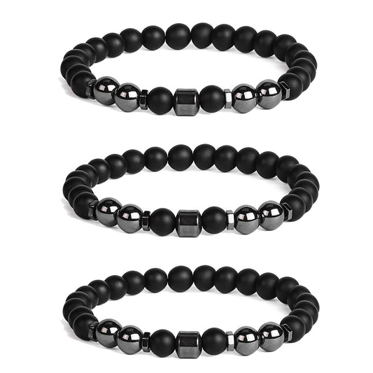 Geometric Magnetic Material Anklet for Unisex