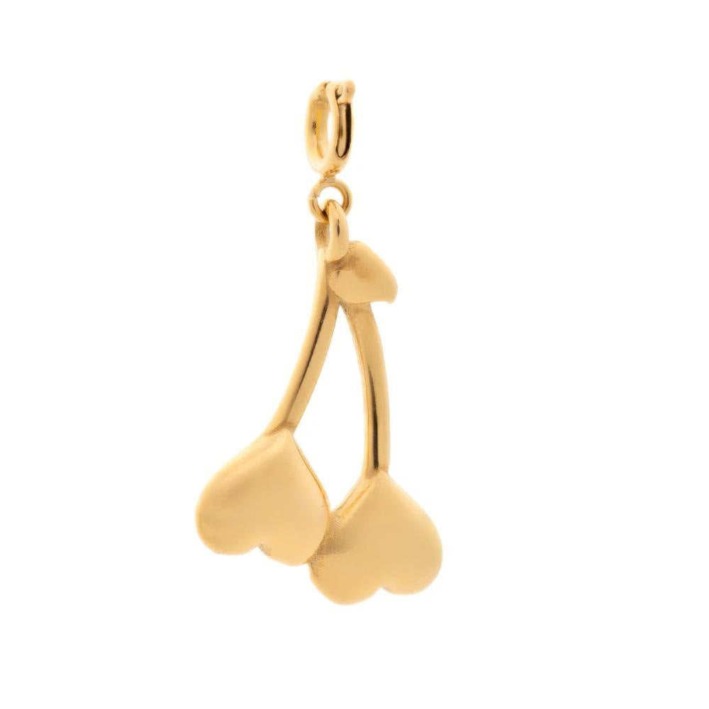 Vintage Geometric Stainless Steel PVD Gold Plated Charm Bar
