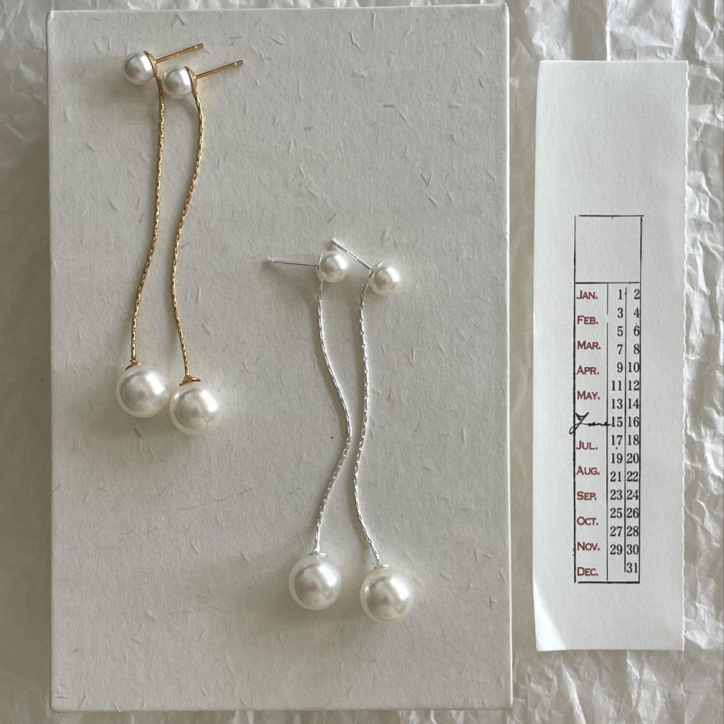 Pendientes Minimalistas de Perlas en Plata de Ley 925 con Baño de Oro, Diseño en Forma de Letra, Estilo Fresco y Dulce