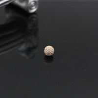 Plated Alloy Rhinestone Charm Bar