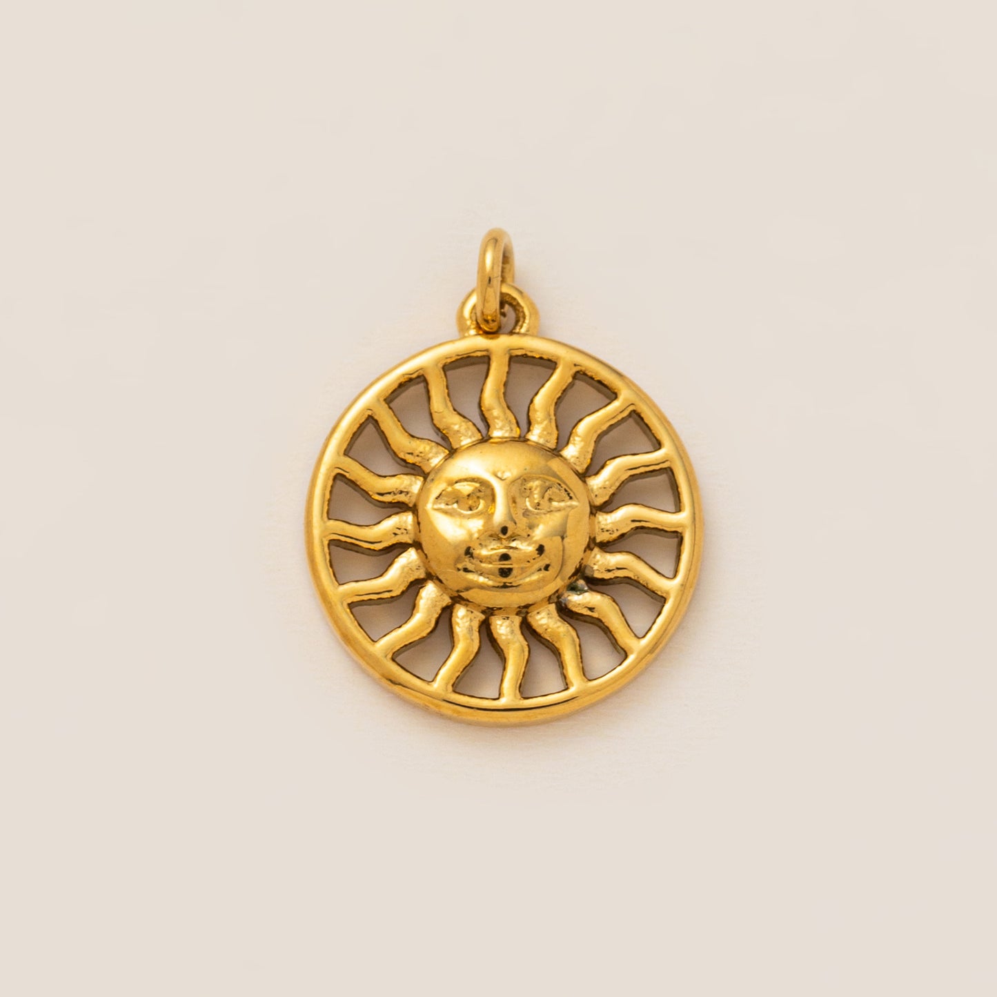 Minimalist 18K Gold Plated Round Square Geometric Stainless Steel Pendant Necklace