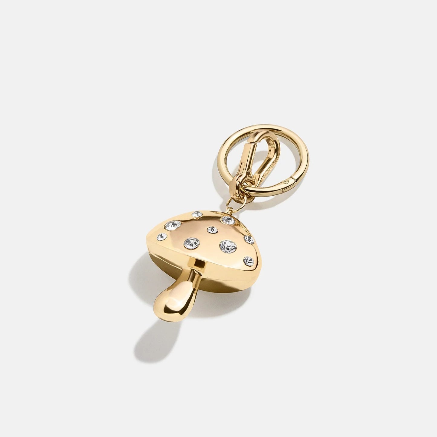 Minimalist Colorful Metal Plated Keychain with Heart Teardrop and Avocado Charms