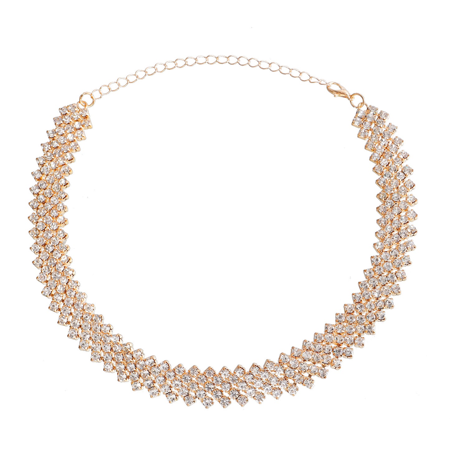 Fashionable Geometric Alloy Pendant Necklace for Women with Plated Finish and Heart Accent