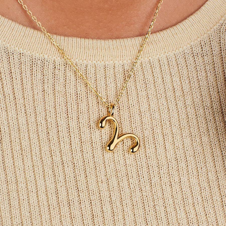 Elegant Stainless Steel PVD Zodiac Charm Bar Necklace