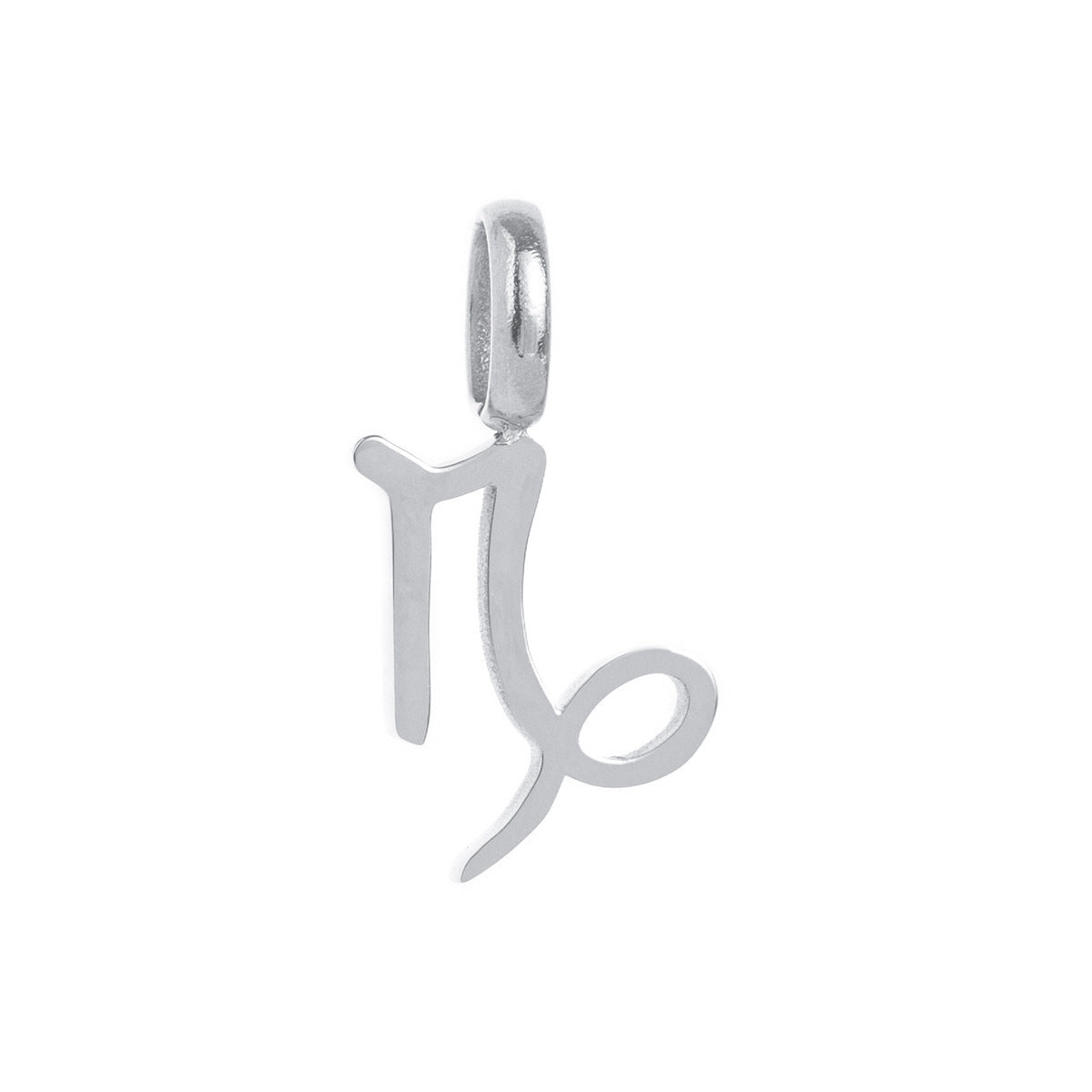 Minimalist Titanium Steel Plated Zodiac Charm Bar Necklace for Women