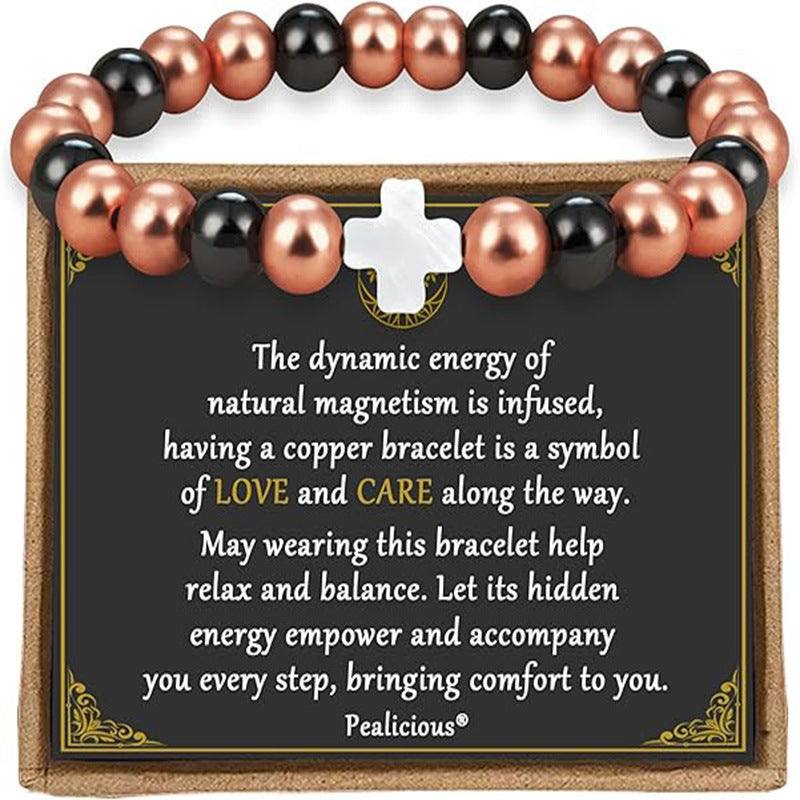 Unisex Adjustable Woven Bracelet with Obsidian and Tiger Eye, Geometric Heart Round Design