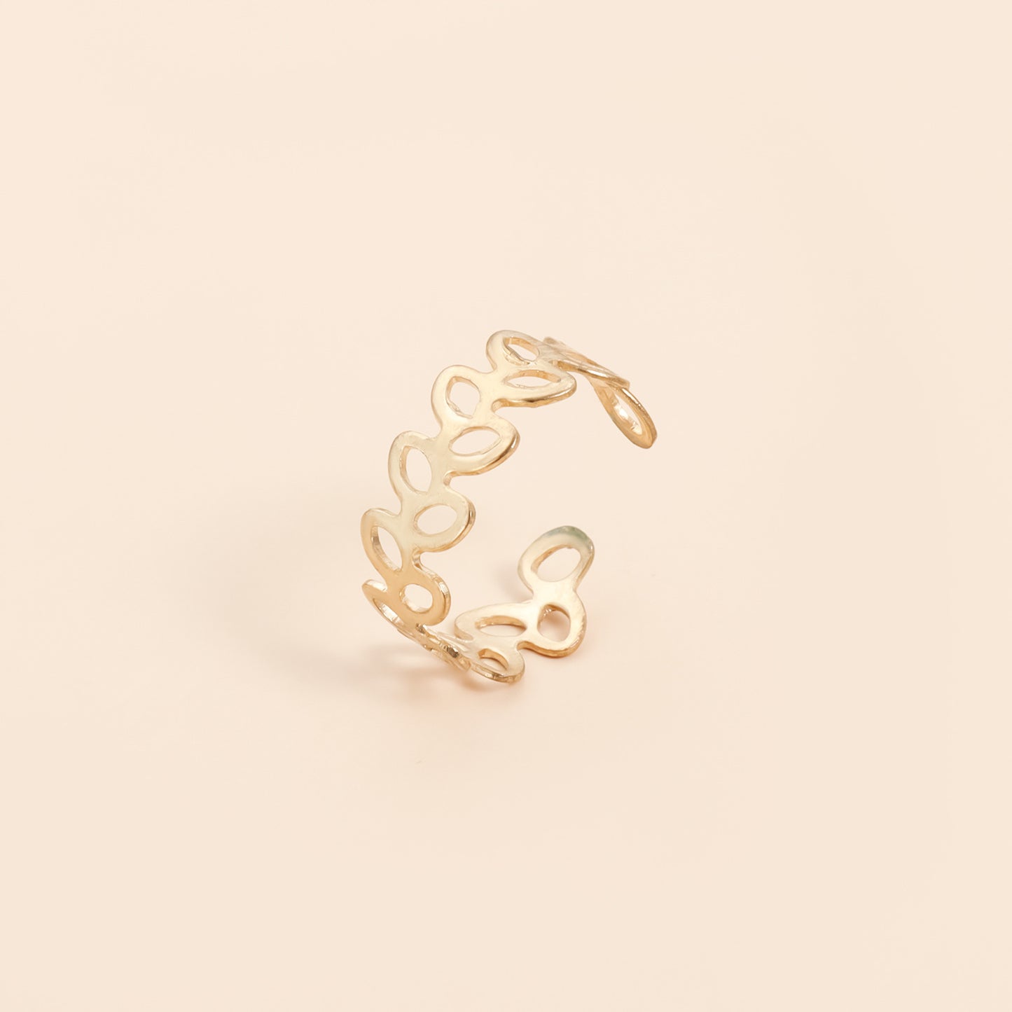 Fashionable OL Style Geometric U-Shaped Alloy Ear Clips with Plating Finish for Women