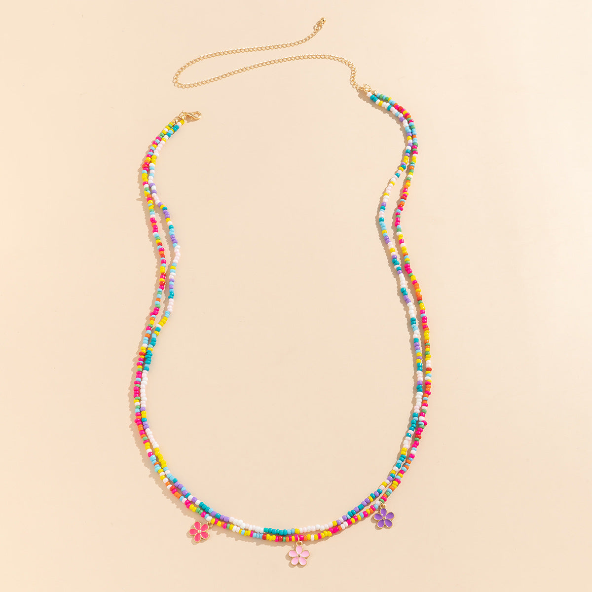 Minimalist Ethnic Heart Acrylic Woven Tassel Body Chain for Women