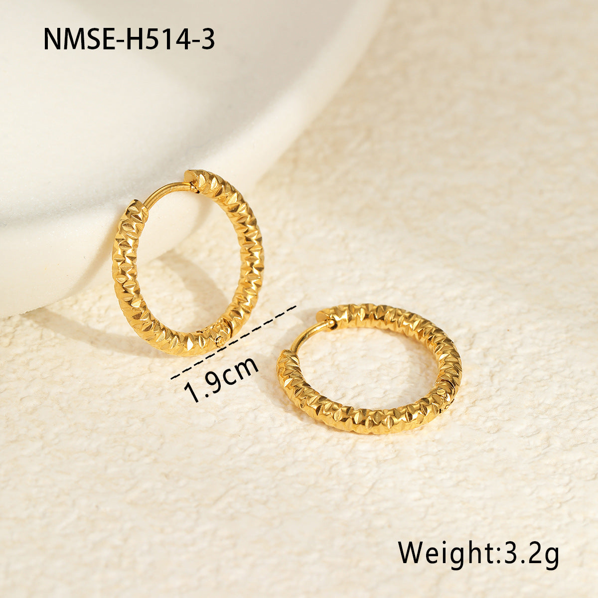 Pendientes de Aro Minimalistas Geométricos de Acero Inoxidable con Baño de Oro y Plata para Mujer