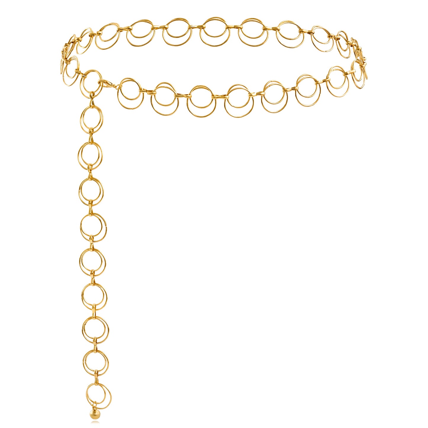 Punk Streetwear Sun Moon Metal Body Chain for Women