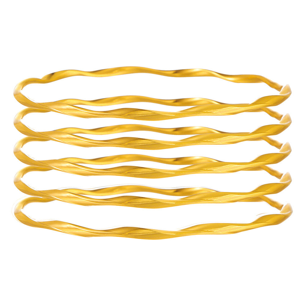 Punk Geometric Round Plated Iron Openwork Mesh Arm Cuff Set for Women